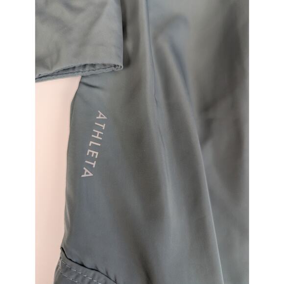 ATHLETA Drip Drop Jacket Minimalistic Grey Lightweight Gray/Green S Small - Picture 13 of 16
